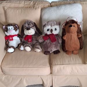 Winter Stuffed Animals Set